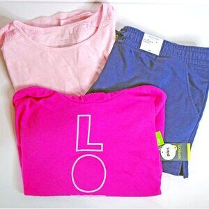 Lot of Girl's Plus Summer Clothes 1 Shorts, 2 t-Shirts 3xl 22 1/2 GIRLS …